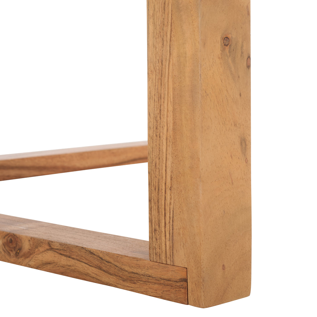 35.4"W x 35.4"D x 16"H / Natural/White