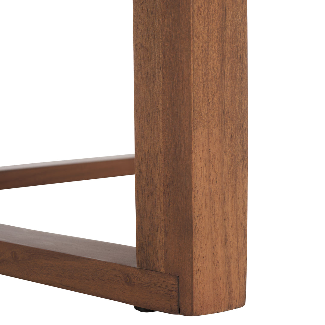 35.4"W x 35.4"D x 16"H / Walnut/Brown