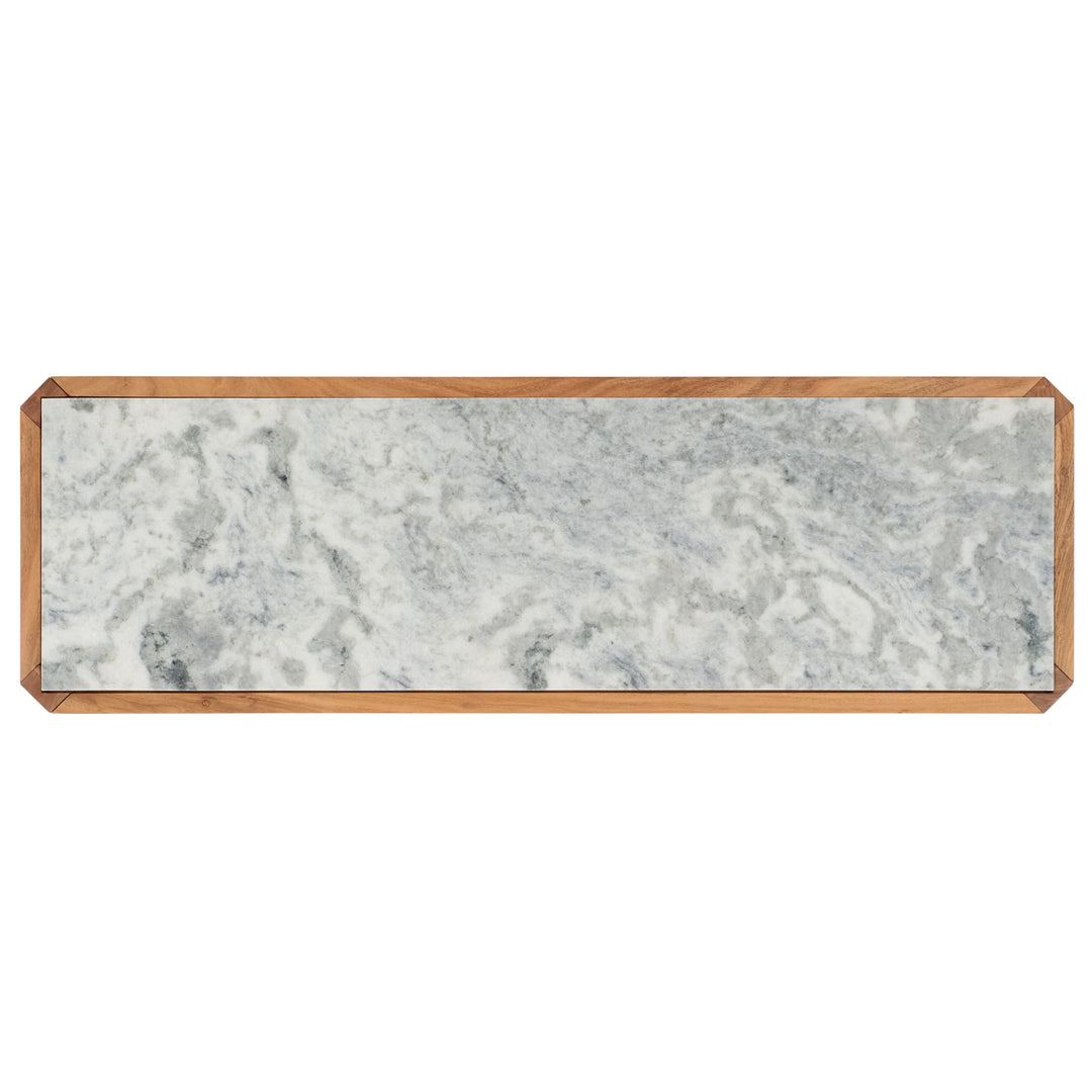 50"W x 16"D x 28"H / Natural/White