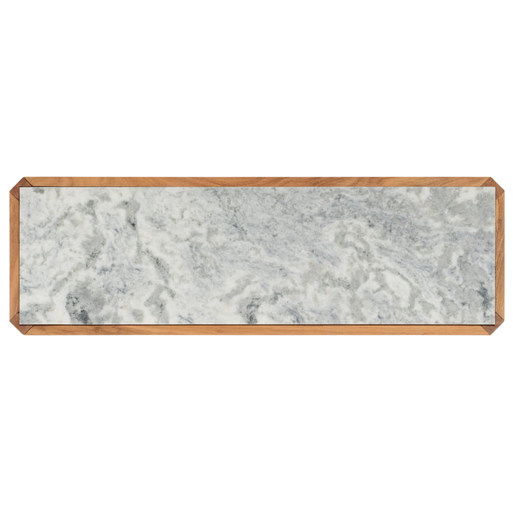 50"W x 16"D x 28"H / Natural/White