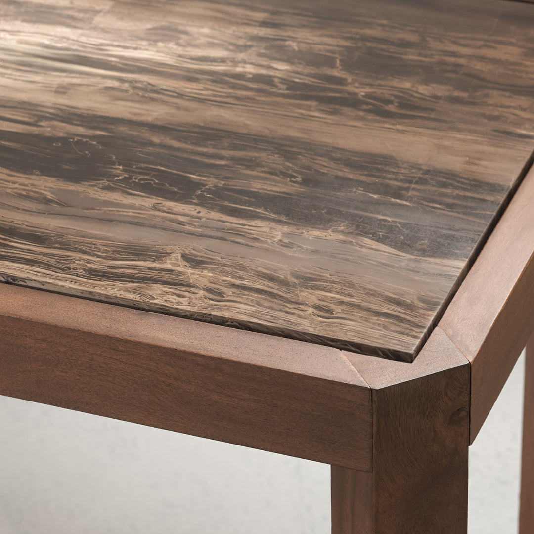 50"W x 16"D x 28"H / Walnut/Brown