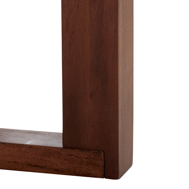 50"W x 16"D x 28"H / Walnut/Brown