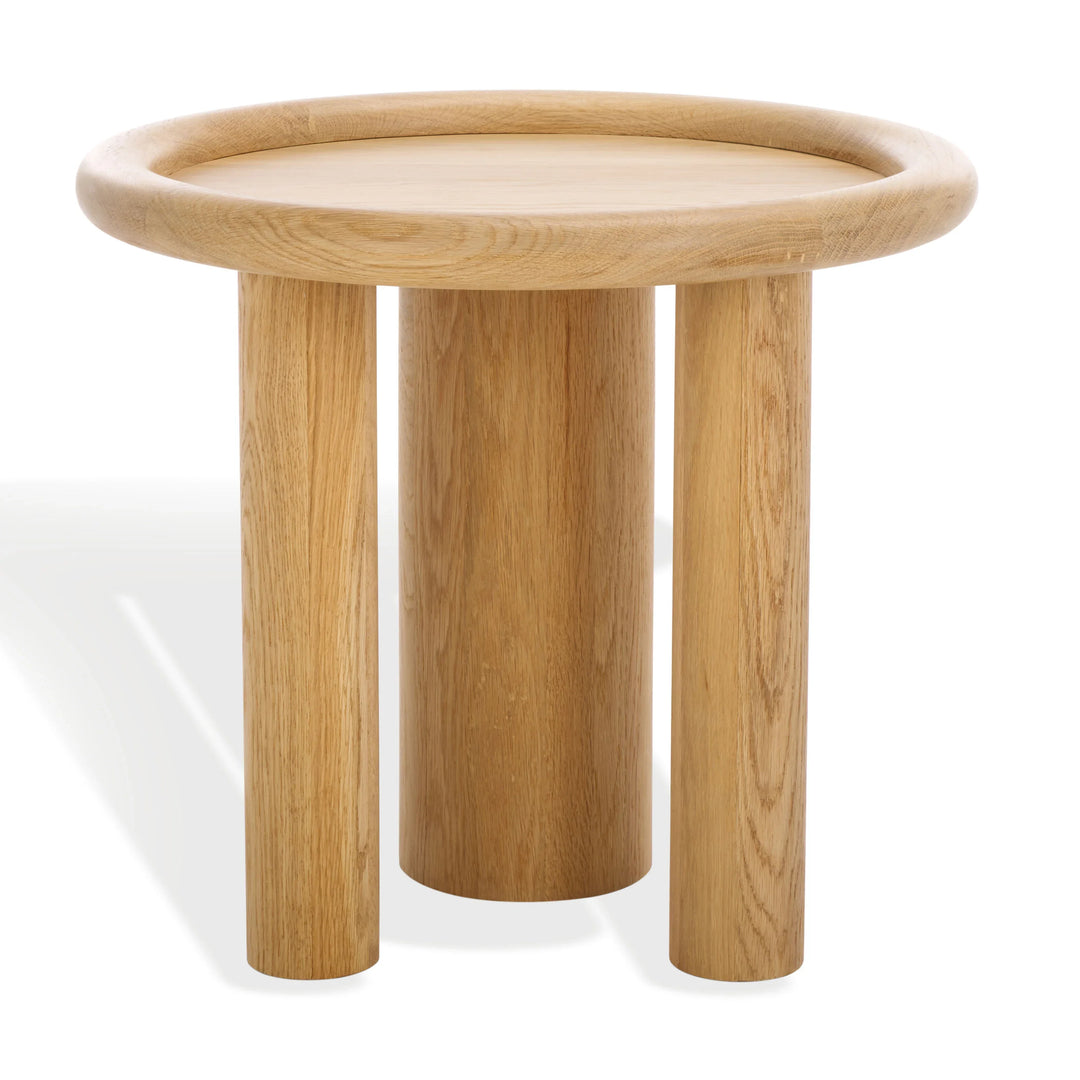 Madelynn Round Wood Accent Table - AmericanHomeFurniture
