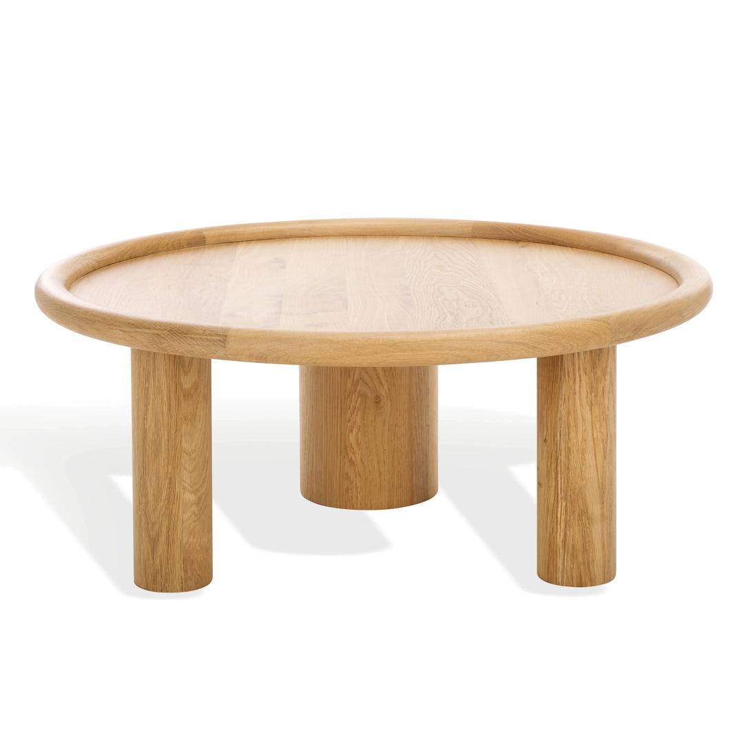Madelynn Round Wood Coffee Table - AmericanHomeFurniture