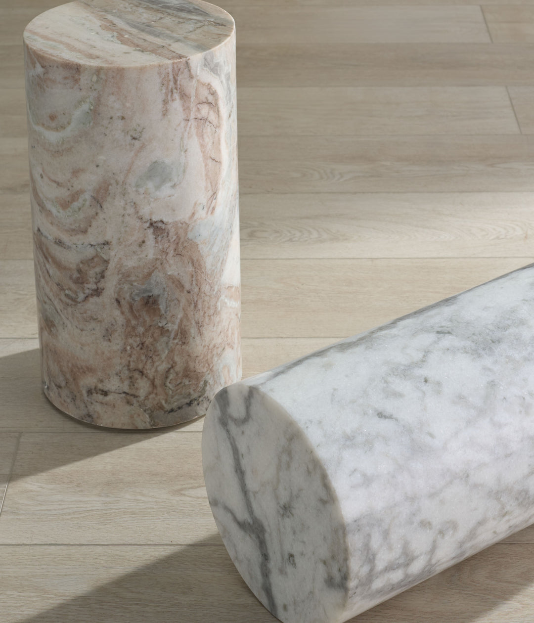 10.5"W x 10.5"D x 20"H / White/Brown