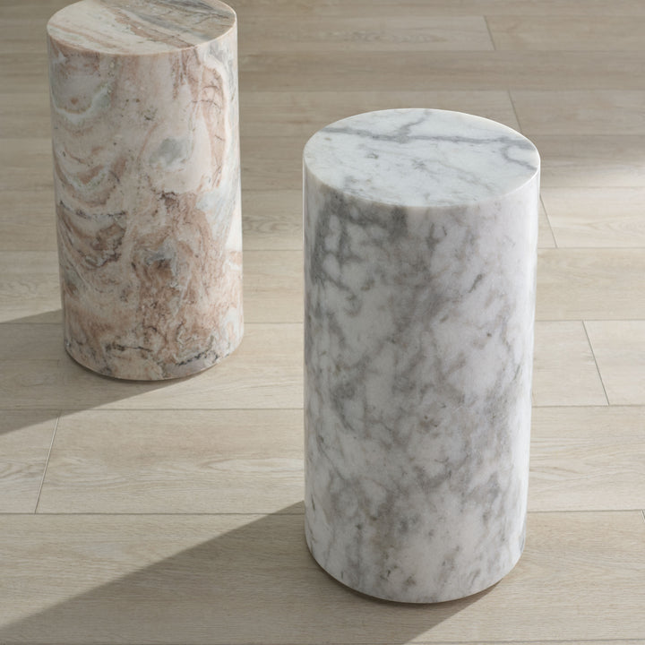 10.5"W x 10.5"D x 20"H / White/Brown