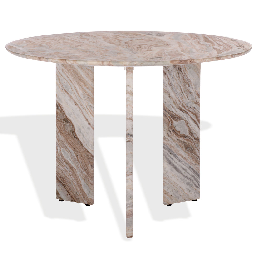 American Home Furniture Safavieh Couture Bindi 3 Leg Marble Dining Table