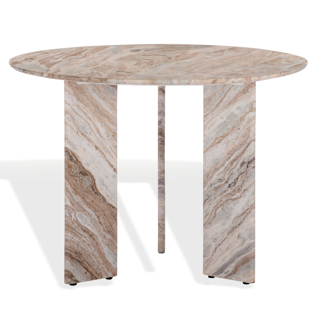 American Home Furniture Safavieh Couture Bindi 3 Leg Marble Dining Table