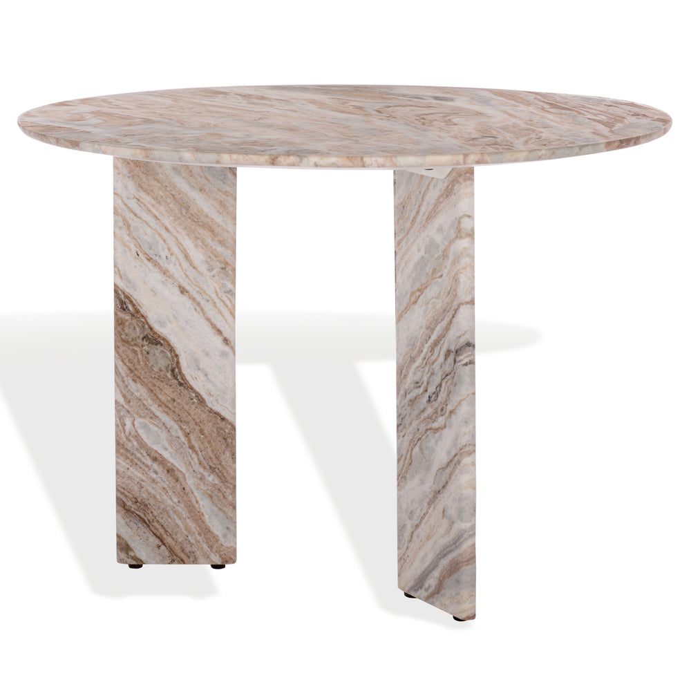 American Home Furniture Safavieh Couture Bindi 3 Leg Marble Dining Table