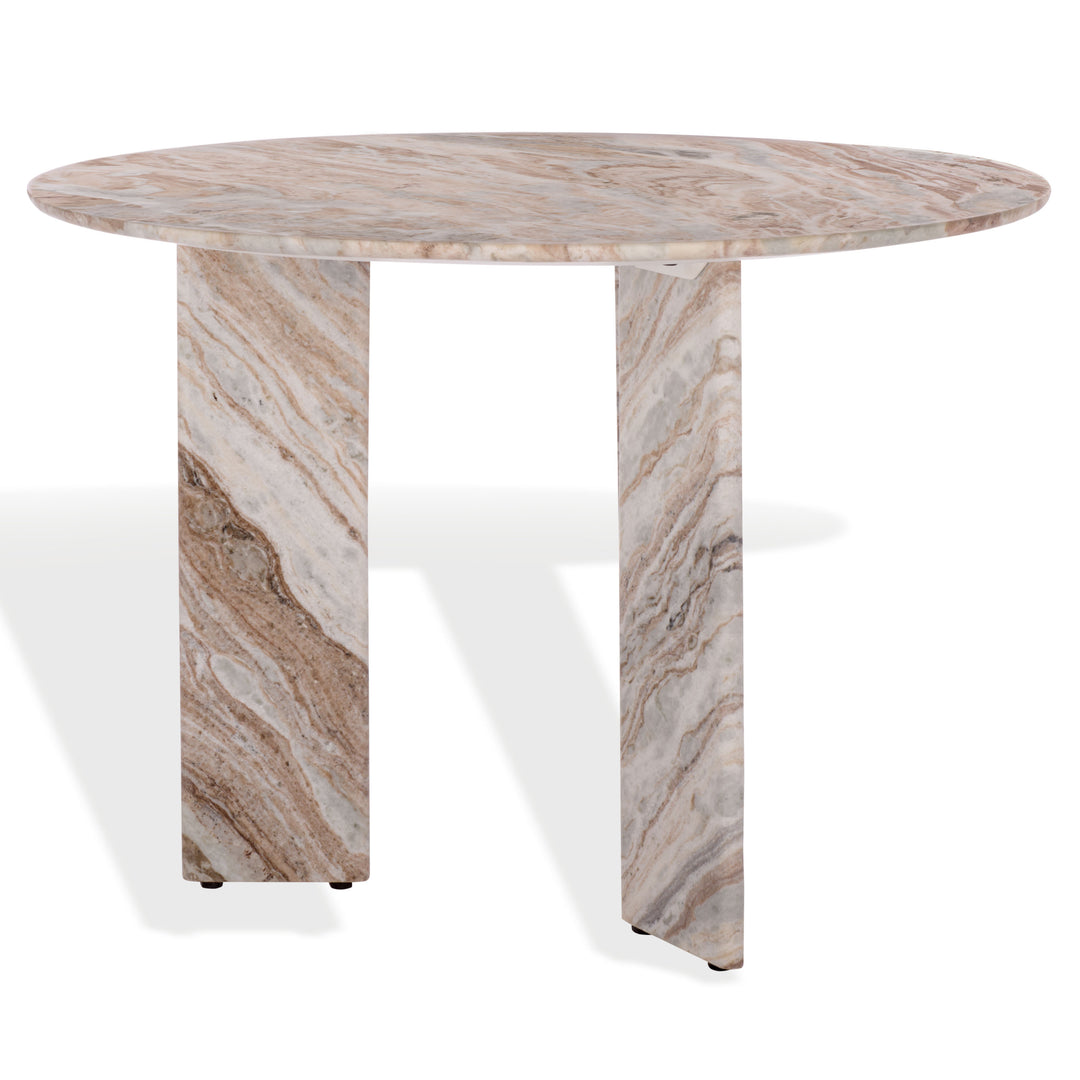 American Home Furniture Safavieh Couture Bindi 3 Leg Marble Dining Table