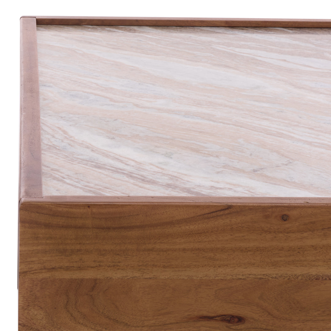 American Home Furniture Safavieh Couture Jaslina Marble Top Square Coffee Table