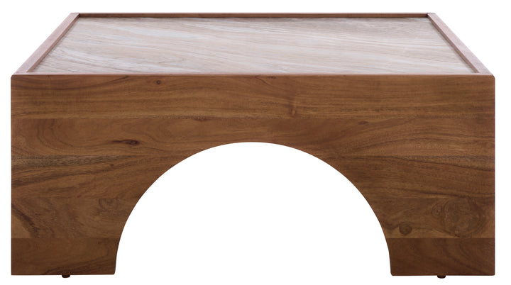 American Home Furniture Safavieh Couture Jaslina Marble Top Square Coffee Table