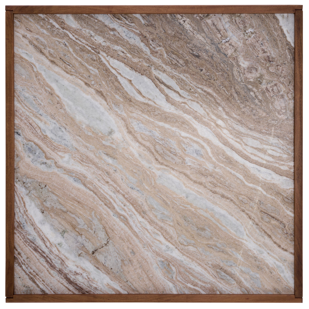 American Home Furniture Safavieh Couture Jaslina Marble Top Square Coffee Table