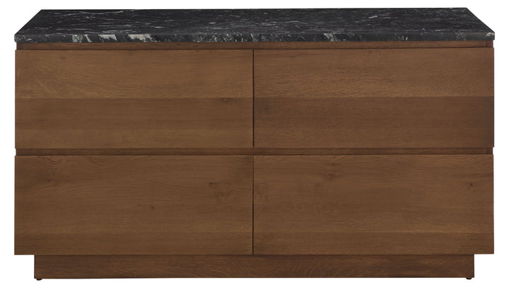 American Home Furniture Safavieh Couture Lilybelle Marble Top 4 Drawer Dresser