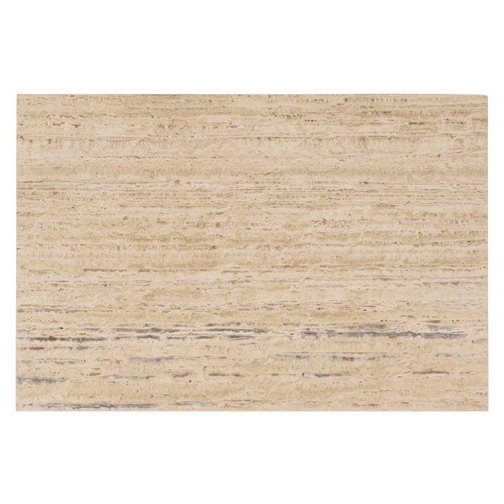 American Home Furniture Safavieh Couture Kaylissa Travertine Top 2 Drawer Nightstand