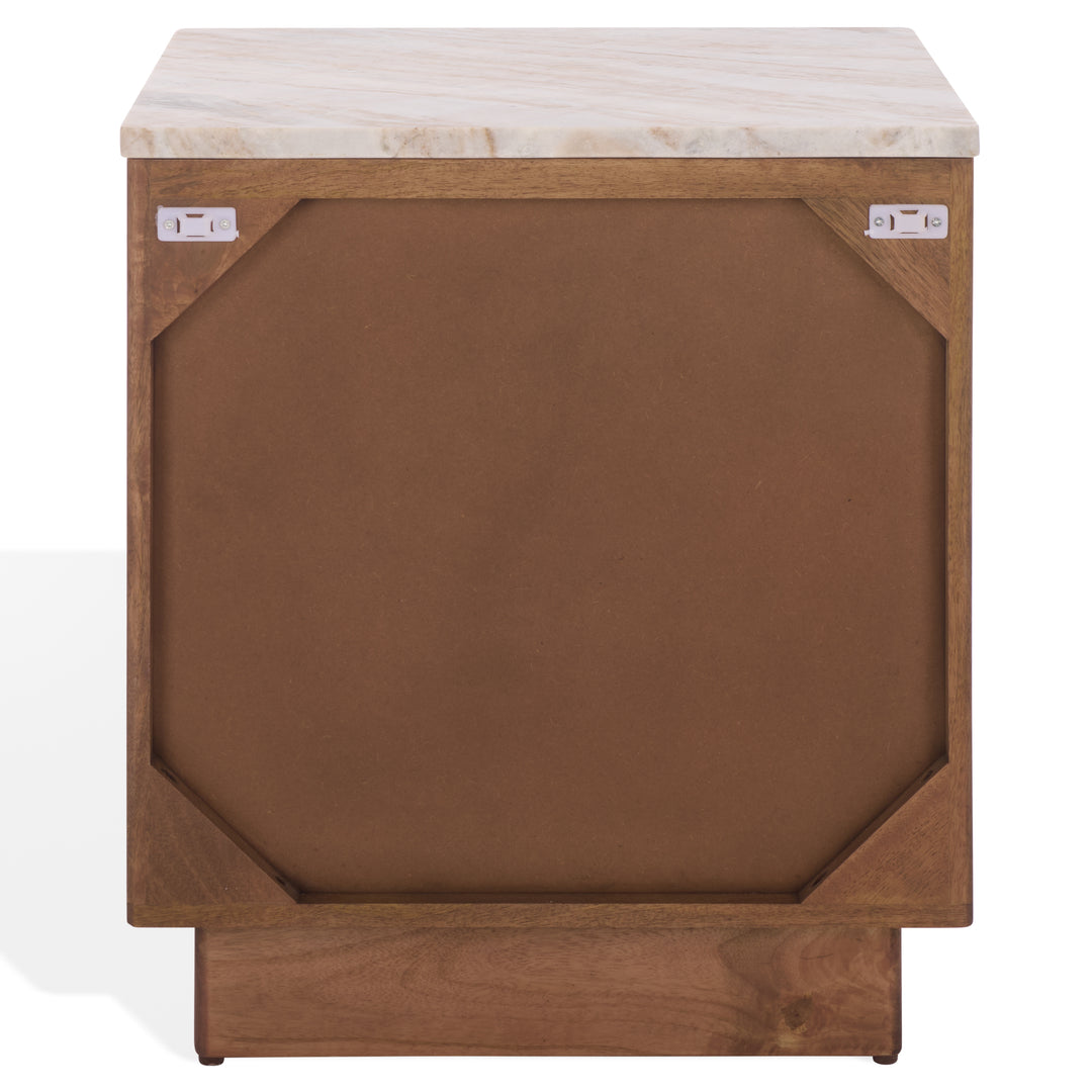 20"W x 17.5"D x 23.5"H / Walnut/White