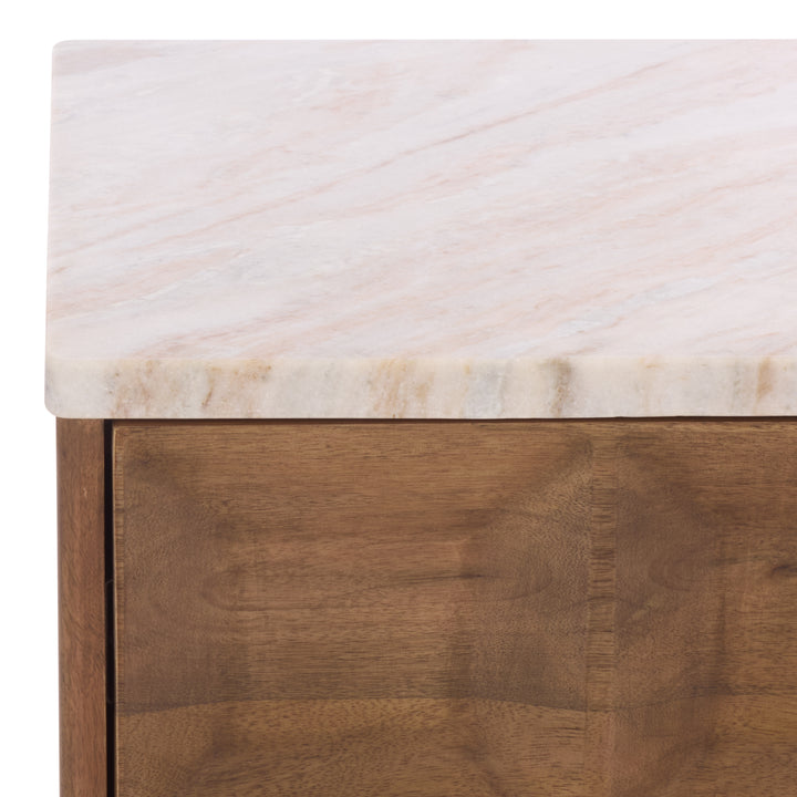 20"W x 17.5"D x 23.5"H / Walnut/White