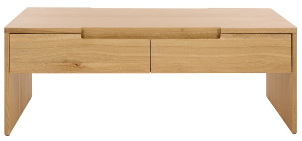 Riverside Oak Wood 4 Drawer Coffee Table