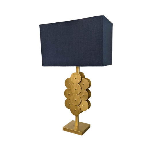 LH Home Skye Brass Disc Lamp TABLE LAMPS