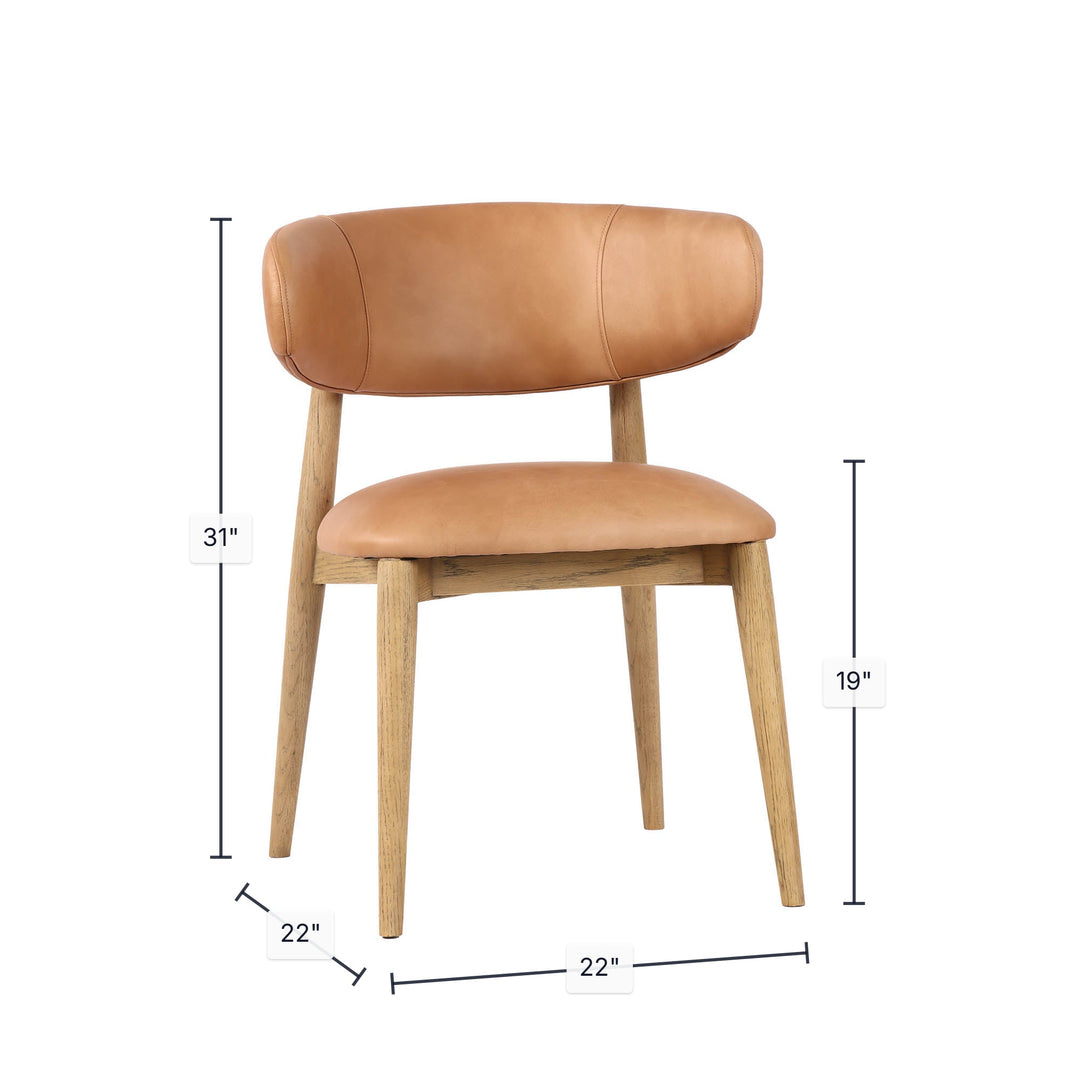 Milo Dining Chair - Hazelnut (TH)