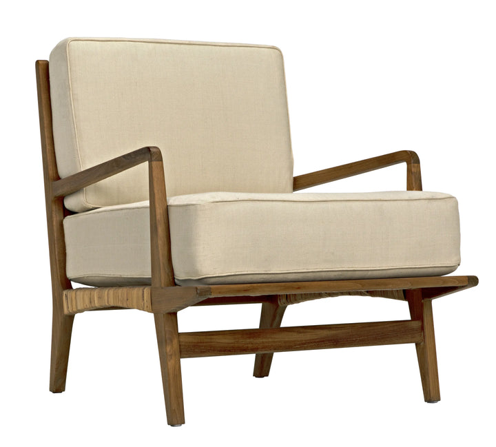 American Home Furniture | Noir - Allister Chair, Teak and Rattan