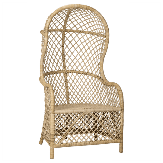 Noir Gigi Chair, Rattan ACCENT + LOUNGE CHAIRS
