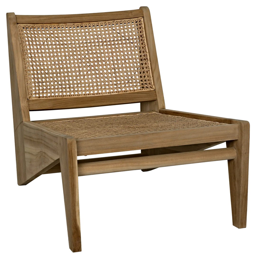 American Home Furniture | Noir - Udine Chair With Caning, Teak