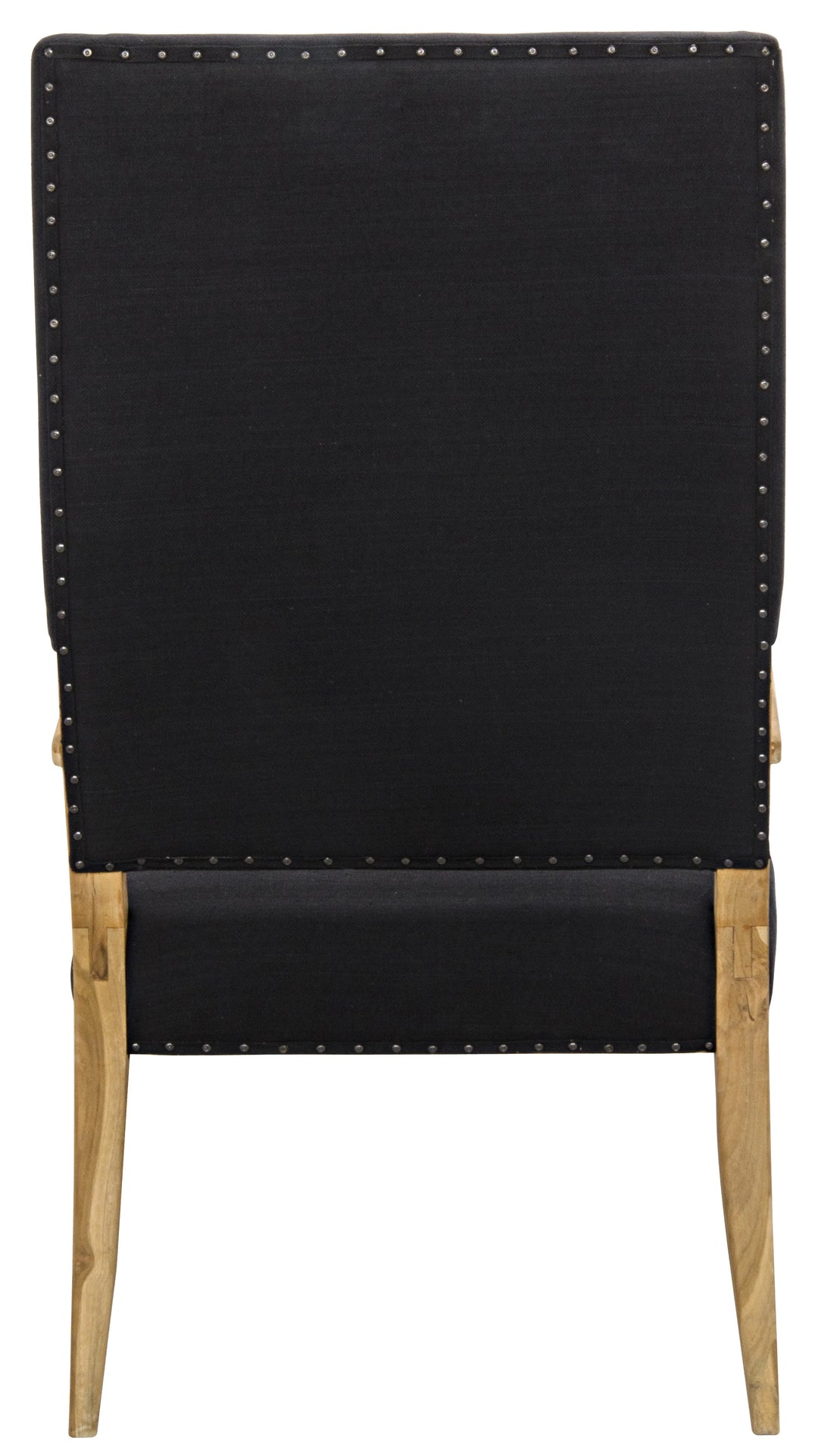 American Home Furniture | Noir - Narciso Chair, Teak with Black Woven Fabric