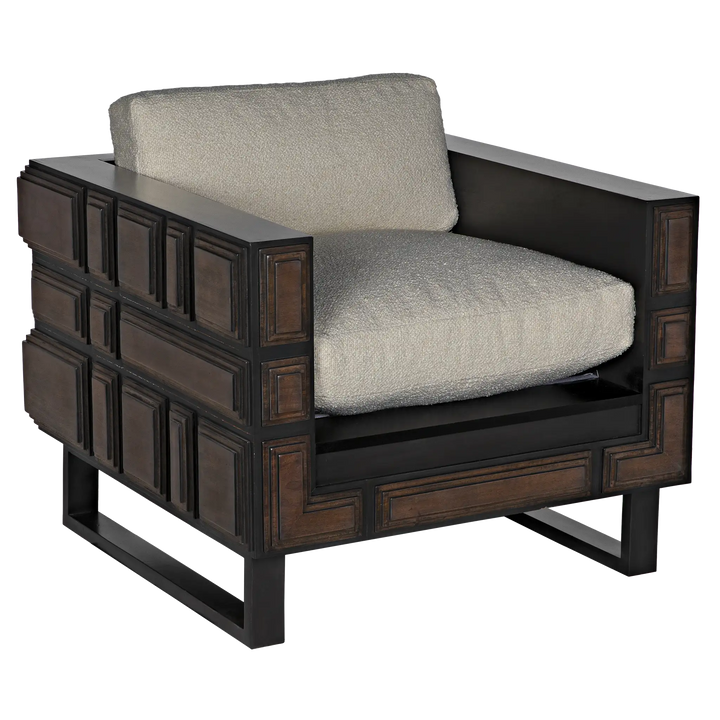 American Home Furniture | Noir - Bonfantini Chair w/US Made Cushions