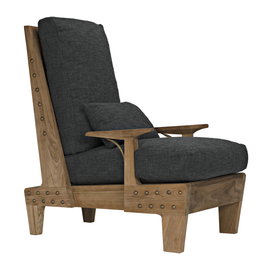 American Home Furniture | Noir - Baruzzi Chair, Teak w/US Made Cushions