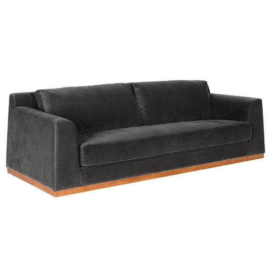 Noir - Seville Sofa, Grey Velvet - SOF331GRV