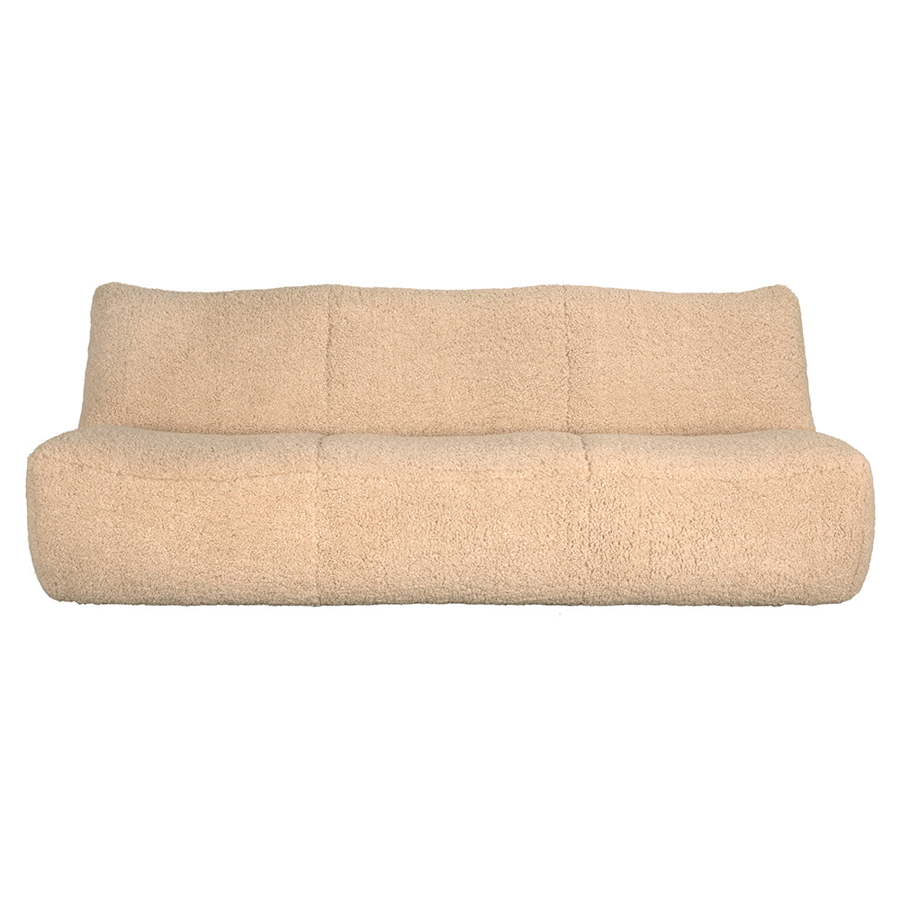 Noir - McClain 3 Seater, Camel Fabric - SOF332CMF