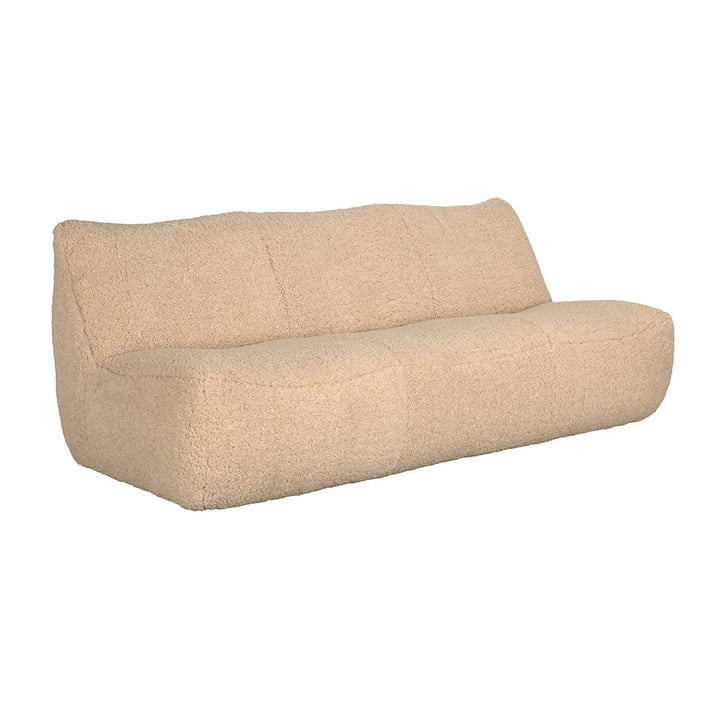Noir - McClain 3 Seater, Camel Fabric - SOF332CMF