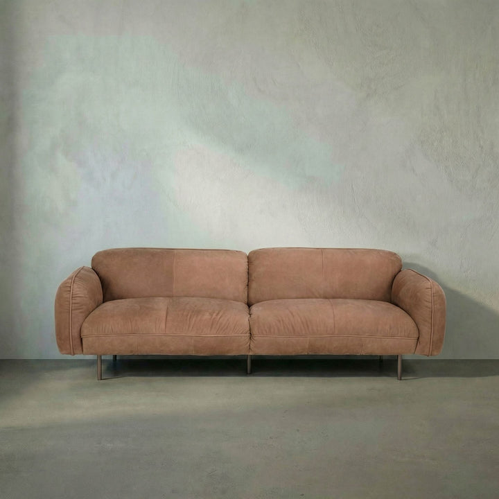 Noir Franklin Sofa - Coris Brown Leather