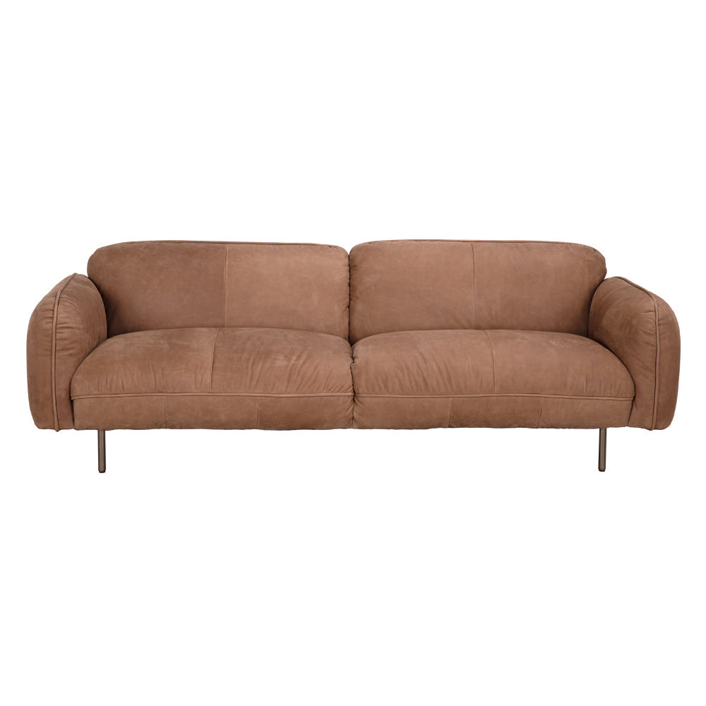 Noir Franklin Sofa - Coris Brown Leather