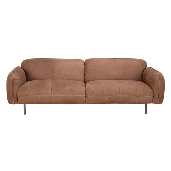 Noir Franklin Sofa - Coris Brown Leather