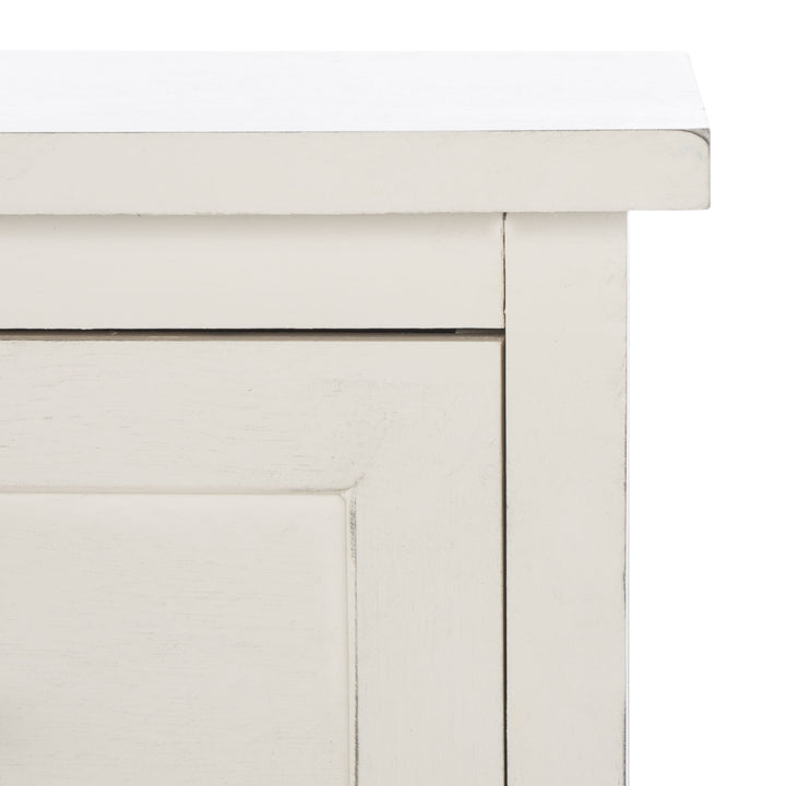 DISTRESSED WHITE FRAME / GREIGE DRAWERS