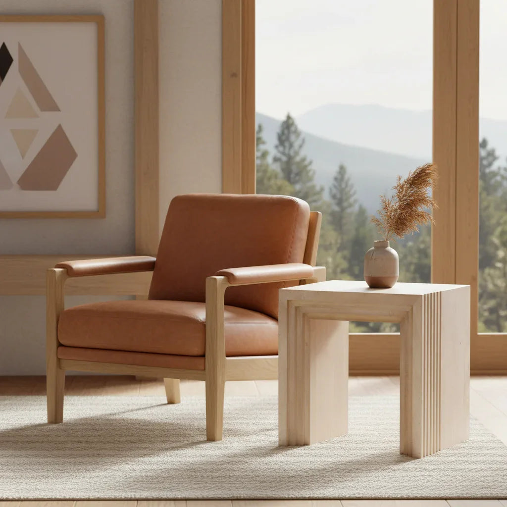 Salted Oak Mojave End Table ACCENT TABLES