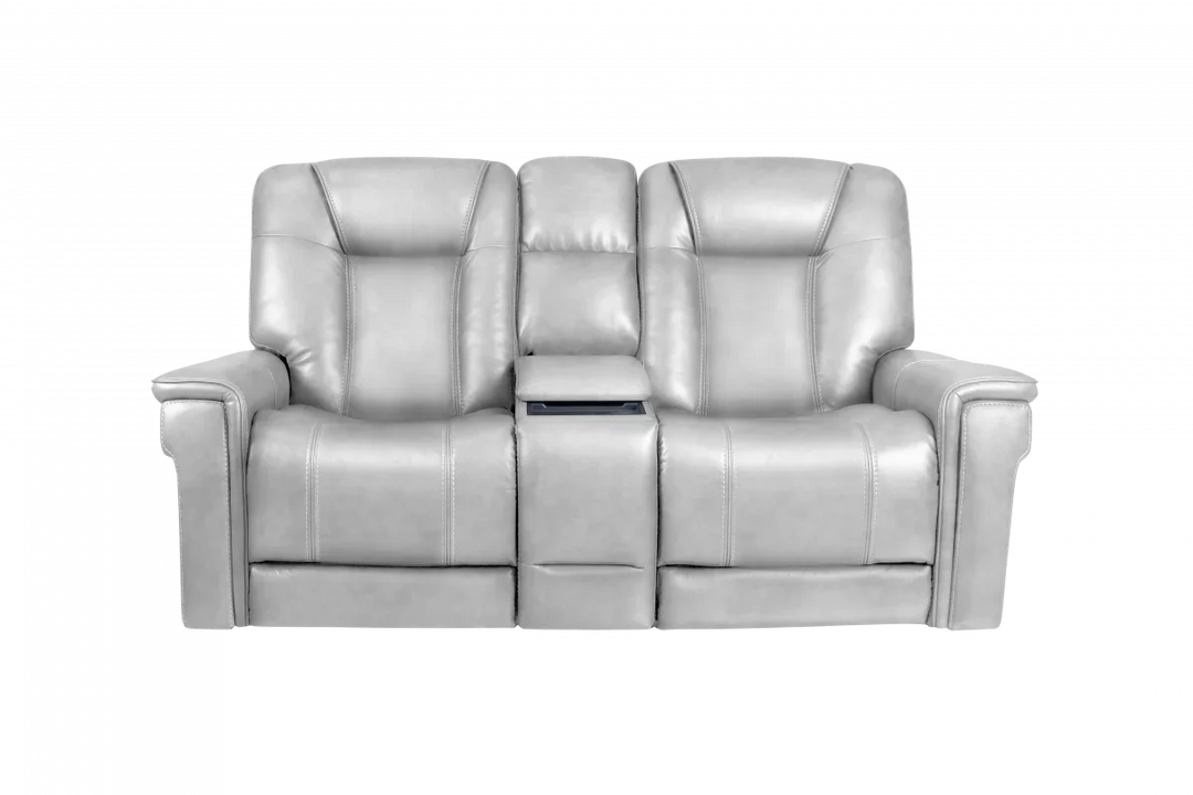 Sanibel Console Loveseat w/Power Recline, Power Head Rests, Power Lumbar & Wireless Charger (Lay Flat)