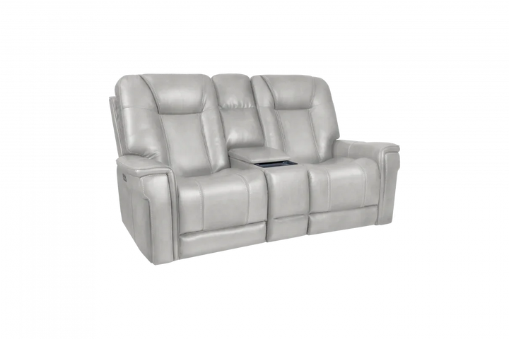 Sanibel Console Loveseat w/Power Recline, Power Head Rests, Power Lumbar & Wireless Charger (Lay Flat)
