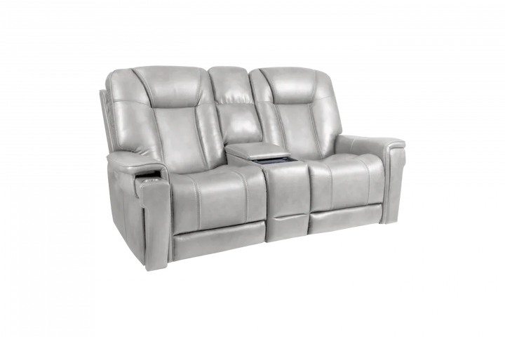 Sanibel Console Loveseat w/Power Recline, Power Head Rests, Power Lumbar & Wireless Charger (Lay Flat)