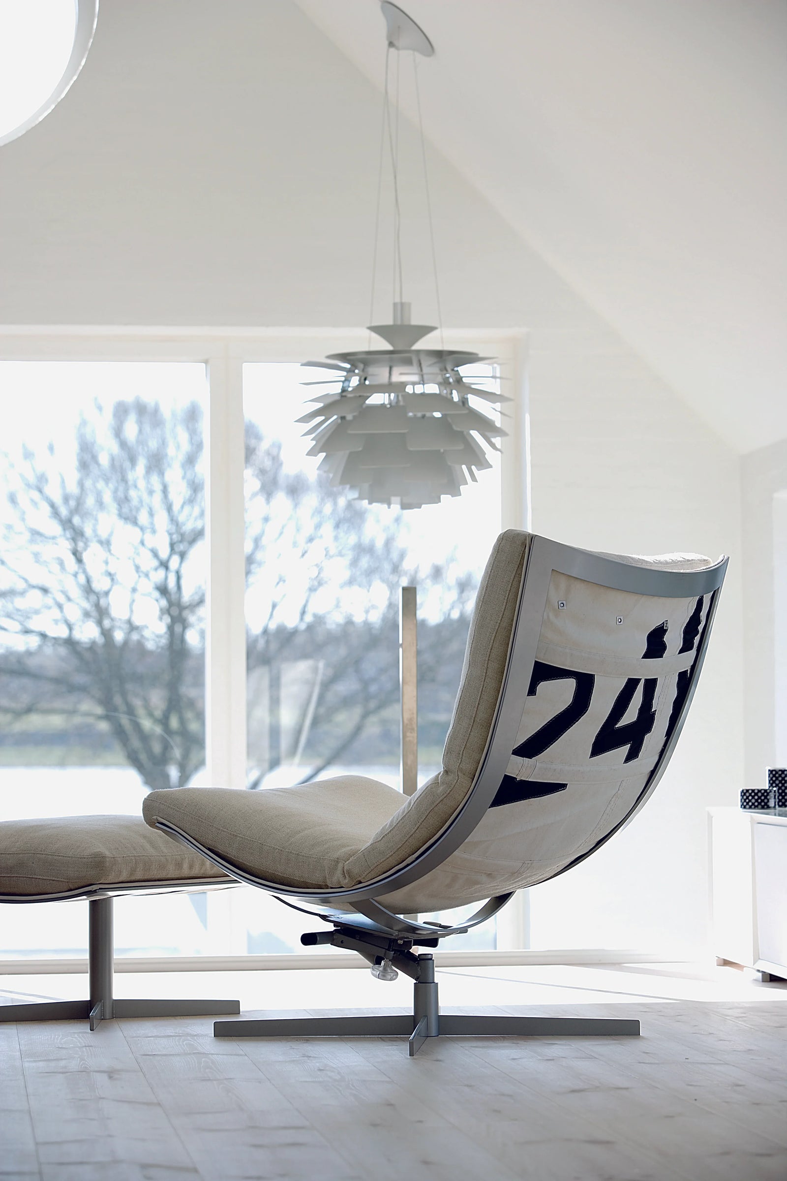 American Home Furniture Fjords Spinnaker Chair and Ottoman