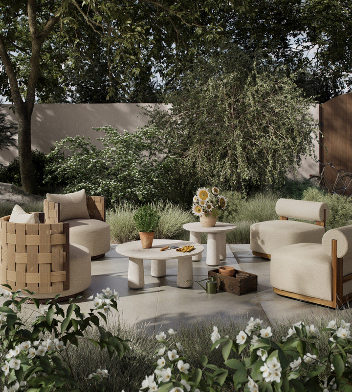 Four Hands - Malta Outdoor Swivel Chair - Spring | American Home Furniture