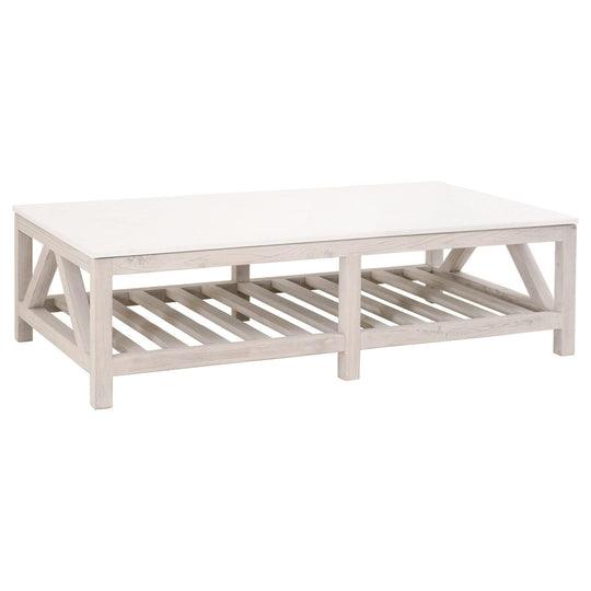 Essentials For Living - Spruce Coffee Table - 8019.WW-PNE/WHTQ | American Home Furniture