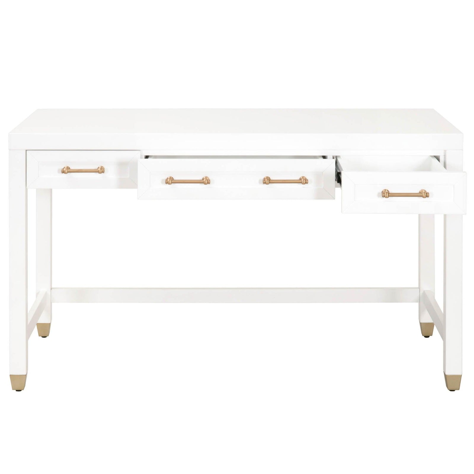 Essentials For Living - Stella Desk - 6137.WHT/BBRS | American Home Furniture