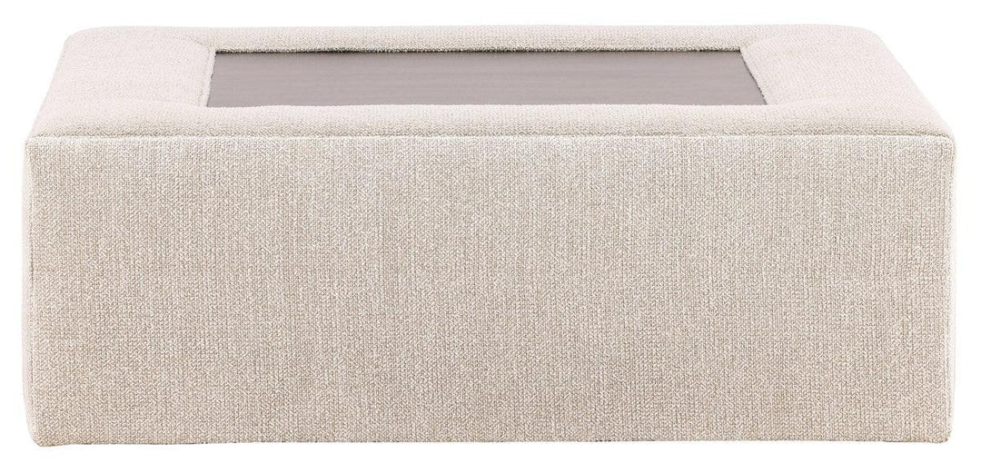 Topper Oatmeal Fabric / Flaxen Stone Finish