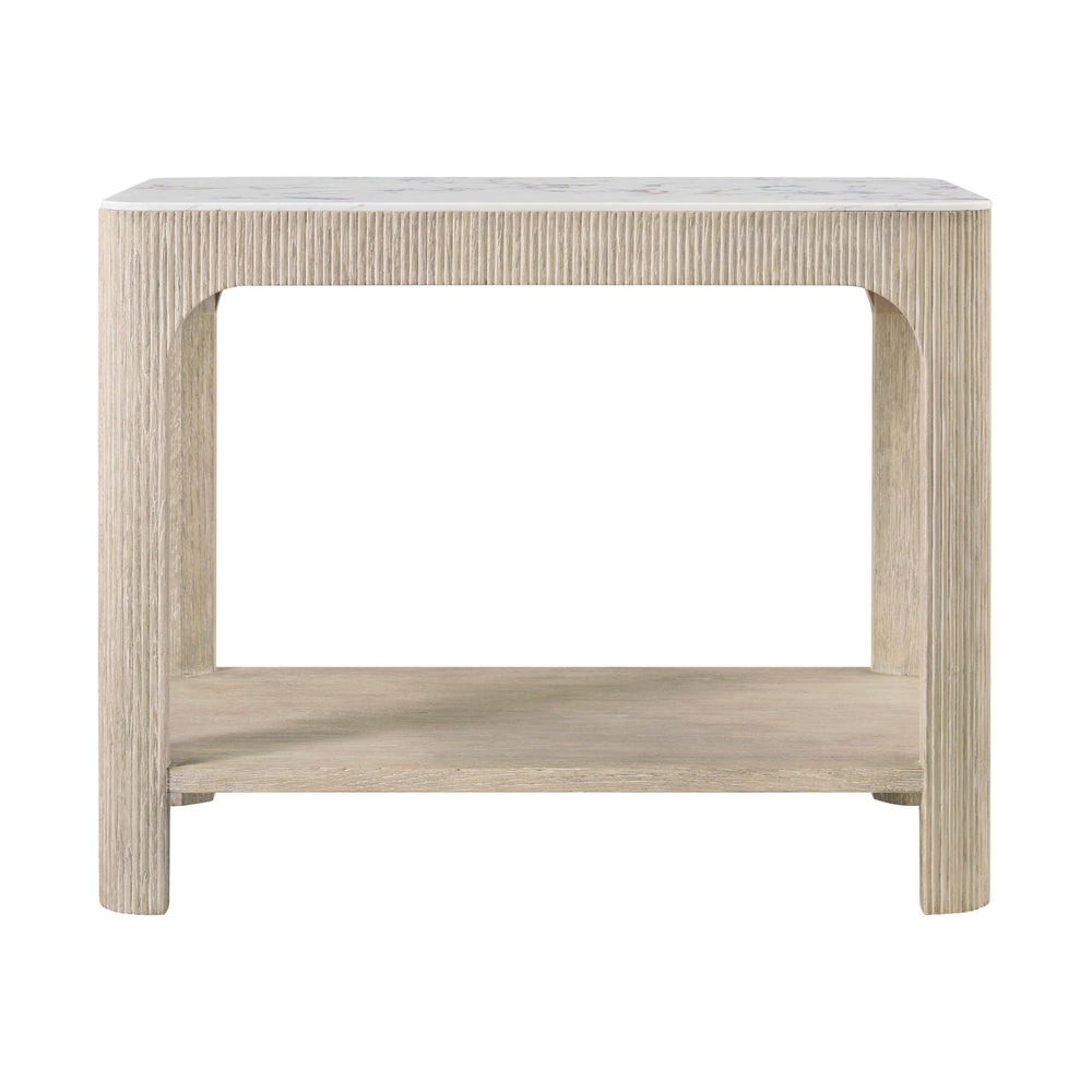 Horizon Rectangular Quartz Side Table - AmericanHomeFurniture