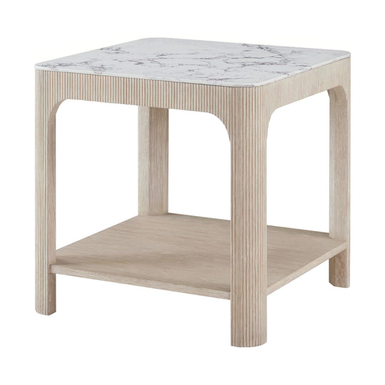 Theodore Alexander Horizon Square Quartz Side Table ACCENT TABLES