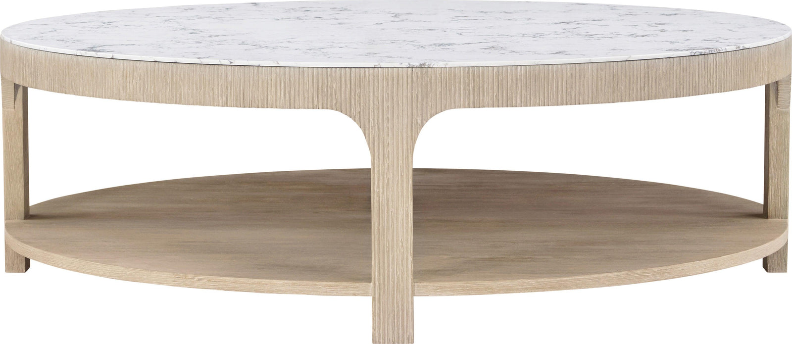 Theodore Alexander Horizon Round Quartz Cocktail Table COFFEE TABLES