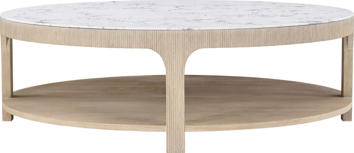 Horizon Round Quartz Cocktail Table - AmericanHomeFurniture